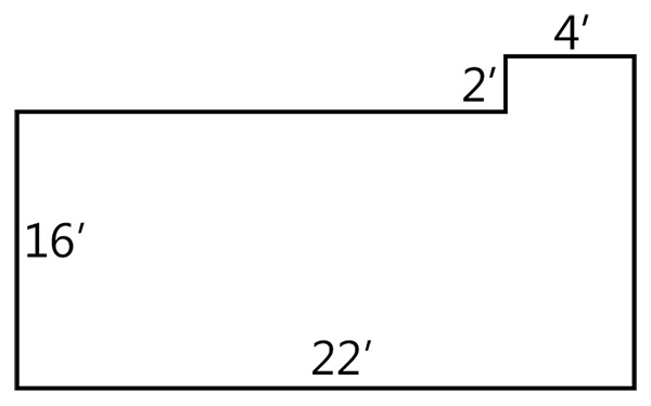 Plan d'une cour.